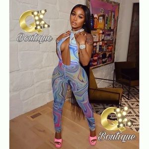 BRAND NEW BLUE BADDIE JUMPSUIT SMALL, MEDIUM & LARGE AVAILABLE! #BOSSSLAY